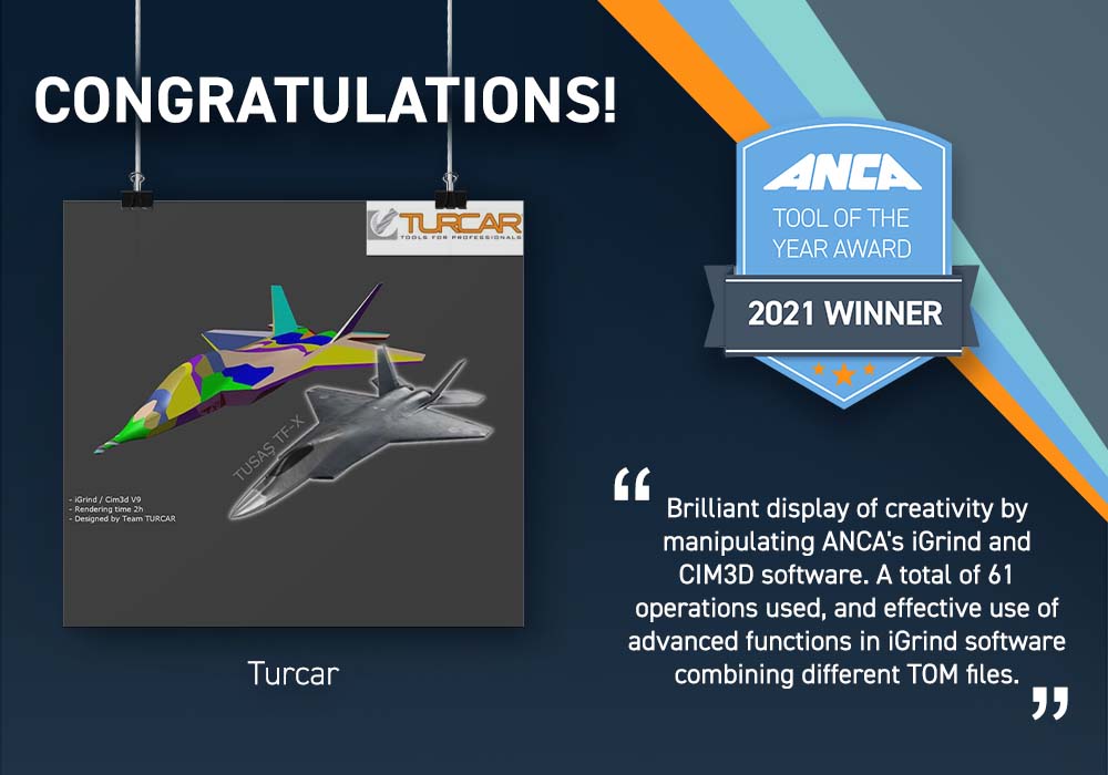 ANCA Tool of the Year 2021 winner: TURCAR virtual tool, TF-X model